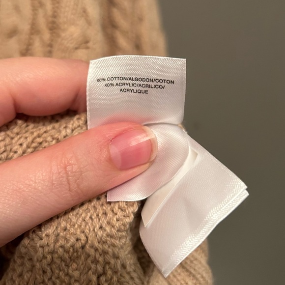 NWT Anne Klein Latte Heather Crystal Button Oversized Cardigan 2X - Picture 4 of 11